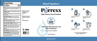 V5 8 Purrexx Label 6 Oz (177 mL) Isopropyl 70